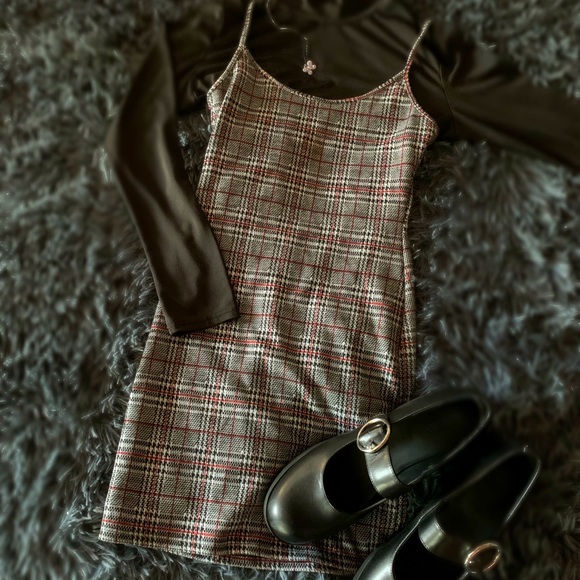 Plaid Bodycon Minidress - Picture 1 of 3